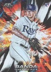 2018 Topps Fire Base Set Anthony Banda #36 card