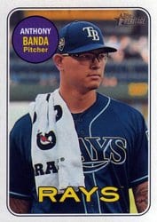 2018 Topps Heritage Base Set Anthony Banda #714 card