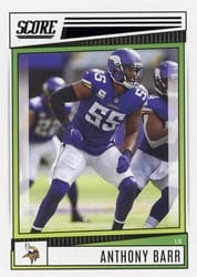 2022 Score Base Set Anthony Barr #108 card