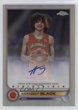 2022 Topps Chrome McDonald's All American Topps Chrome Autographs Anthony Black #CA-ABL card