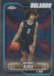 2024-25 Topps Chrome Base Set Anthony Black #48 card