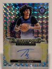 2025-26 Finest Electrifying Signatures Anthony Black #ESG-AL card