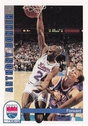 1992-93 Hoops Base Set Anthony Bonner #196 card