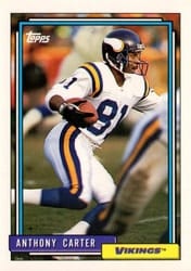 1992 Topps Base Set Anthony Carter #450 card