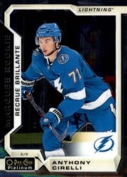 2018-19 O-Pee-Chee Platinum Base Set Anthony Cirelli #154 card
