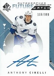 2018-19 SP Authentic Base Set Anthony Cirelli #149 card