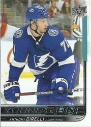 2018-19 Upper Deck Base Set Anthony Cirelli #219 card