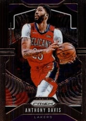 2019-20 Panini Prizm Base Set Anthony Davis #222 card