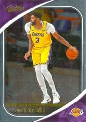 2020-21 Panini Absolute Memorabilia Base Set Anthony Davis #46 card