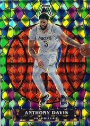 2020-21 Panini Mosaic Stained Glass Anthony Davis #2 card