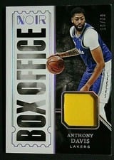 2020-21 Panini Noir Box Office Memorabilia Anthony Davis #BOM-ADV card