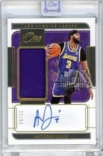 2021-22 Panini One and One Jersey Autographs Anthony Davis #JA-ADV