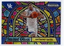 2021 Panini Prizm Draft Picks Stained Glass Anthony Davis #13 card