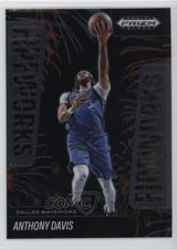 2024-25 Panini Prizm Black Fireworks Anthony Davis #15 card