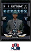 2024-25 Panini Prizm Black Luck of the Lottery Anthony Davis #8 card
