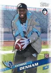 2019 Topps AAF Base Set Anthony Denham #63 card