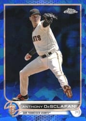 2022 Topps Chrome Sapphire Edition Base Set Anthony DeSclafani #137 card