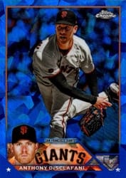 2023 Topps Chrome Update Sapphire Edition Base Set Anthony DeSclafani #USCS268 card