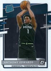 2020-21 Donruss Optic Base Set Anthony Edwards #151 card