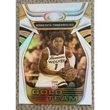 2020-21 Panini Certified Gold Team Anthony Edwards #1 card