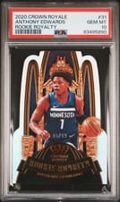 2020-21 Panini Crown Royale Rookie Royalty Anthony Edwards #31 card