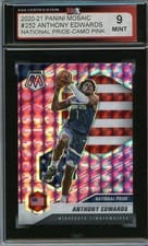2020 Panini Mosaic Anthony Edwards #252 card