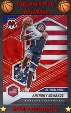 2020 Panini Mosaic Anthony Edwards #252 card