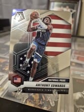 2020 Panini Mosaic Anthony Edwards White Mosaic #252 card