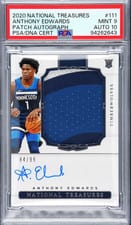 2020 Panini National Treasures Anthony Edwards #111 card