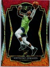 2020 Panini Select Anthony Edwards Red White Orange Shimmer #169 card