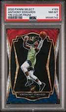 2020 Panini Select Anthony Edwards Tri Color Prizm #169 card