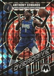2021-22 Panini Mosaic Overdrive Anthony Edwards #7 card