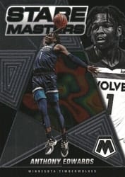2021-22 Panini Mosaic Stare Masters Anthony Edwards #10 card