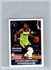 2021-22 Panini NBA Sticker & Card Collection Base Set Anthony Edwards #9 card