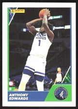 2021-22 Panini NBA Sticker & Card Collection (Brazil) Base Set Anthony Edwards #9 card