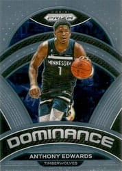 2022-23 Panini Prizm Dominance Anthony Edwards #17 card
