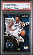 2024-25 Panini Court Kings State of the Art Anthony Edwards #2 card