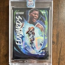 2024-25 Panini Obsidian Atomic Initials Anthony Edwards #17 card