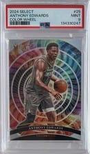 2024-25 Panini Select Color Wheel Anthony Edwards #25 card