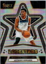 2024-25 Panini Select Lodestars Anthony Edwards #10 card