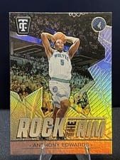 2024-25 Panini Totally Certified Rock the Rim Anthony Edwards #10 card