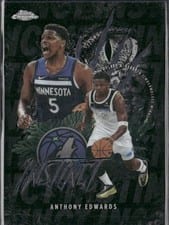 2024-25 Topps Chrome Instinct Anthony Edwards #INS-7 card