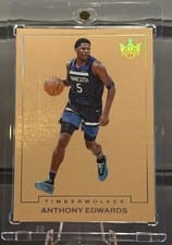 2024 Panini Court Kings Blank Slate Anthony Edwards #7 card