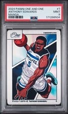 Anthony Edwards 2025 Panini One and One Manga #7
