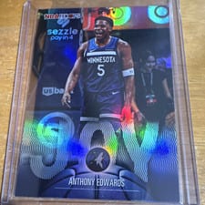 2025-26 NBA Hoops Joy Anthony Edwards #JOY-3 card
