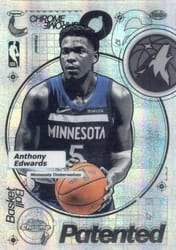 2025-26 Topps Chrome Patented Anthony Edwards #PD-15 card