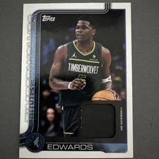 2025-26 Topps Flagship Real One Relics Anthony Edwards #FRO-AE card