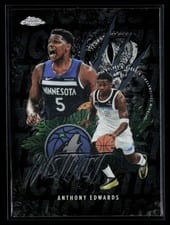 2025 Topps Chrome Instinct Anthony Edwards #INS-7 card