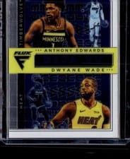 2020-21 Panini Flux Deja Vu Anthony Edwards / Dwyane Wade #8 card
