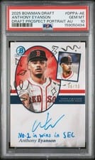 2025 Bowman Draft Draft Prospect Portrait Autographs Anthony Eyanson #DPPA-AE card